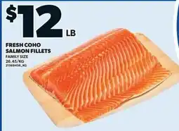 Independent Grocer Fresh coho salmon fillets offer