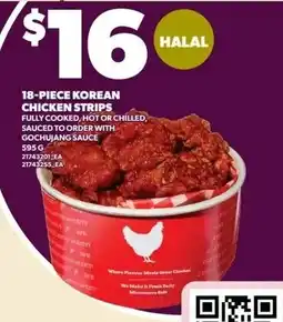 Independent Grocer Korean chicken strips offer
