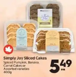 Calgary Co-op Simply Joy Sliced Cakes offer