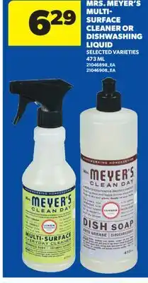Real Canadian Superstore MRS. MEYER'S MULTI-SURFACE CLEANER OR DISHWASHING LIQUID offer