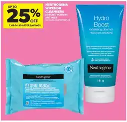 Real Canadian Superstore NEUTROGENA WIPES OR CLEANSERS offer