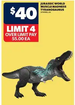 Real Canadian Superstore JURASSIC WORLD MUSCLE MADNESS TYRANOSAURUS offer
