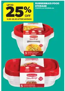 Real Canadian Superstore RUBBERMAID FOOD STORAGE offer