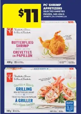 Real Canadian Superstore PC SHRIMP APPETIZERS offer