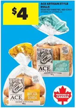 Real Canadian Superstore ACE ARTISAN STYLE ROLLS offer