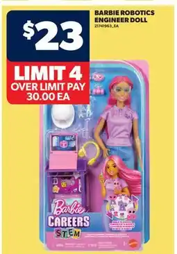 Real Canadian Superstore BARBIE ROBOTICS ENGINEER DOLL offer