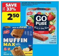 Real Canadian Superstore LECLERC GO PURE OR MUFFIN MAX BARS offer