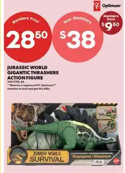 Real Canadian Superstore JURASSIC WORLD GIGANTIC THRASHERS ACTION FIGURE offer