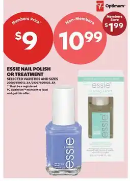 Real Canadian Superstore ESSIE NAIL POLISH OR TREATMENT offer