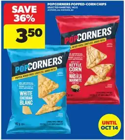 Real Canadian Superstore POPCORNERS POPPED-CORN CHIPS offer