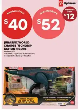 Real Canadian Superstore JURASSIC WORLD CHARGE 'N CHOMP ACTION FIGURE offer
