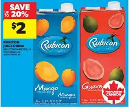 Real Canadian Superstore RUBICON JUICE DRINK offer