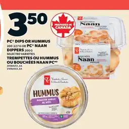 Valu-mart TREMPETTES OU HUMMUS, 200-227 G OU BOUCHÉES NAAN PC, 200 G offer