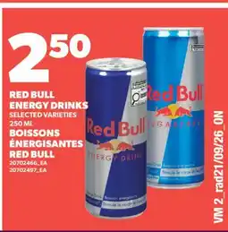 Valu-mart BOISSONS ÉNERGISANTES RED BULL offer