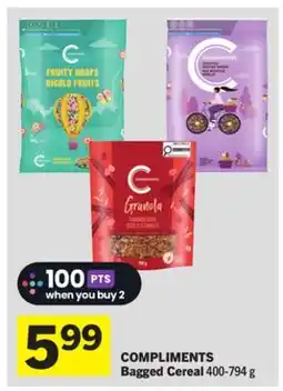 Foodland COMPLIMENTS Bagged Cereal offer