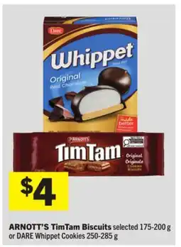 Foodland ARNOTT'S TimTam Biscuits or DARE Whippet Cookies offer
