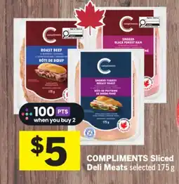 Foodland COMPLIMENTS Sliced Deli Meats offer