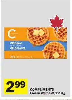 Foodland COMPLIMENTS Frozen Waffles offer