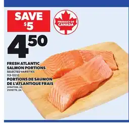 Independent City Market FRESH ATLANTIC SALMON PORTIONS offer