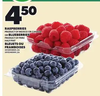 Independent City Market RASPBERRIES OR BLUEBERRIES offer