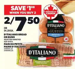Independent City Market D'ITALIANO BREAD OR BUNS offer