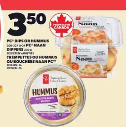 Independent City Market PC DIPS OR HUMMUS, 200-227 G OR PC NAAN DIPPERS, 200 G offer