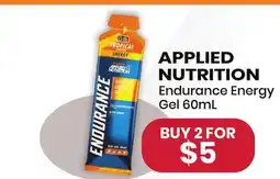 Healthy Planet APPLIED NUTRITION Endurance Energy Gel offer