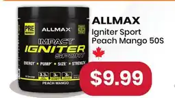Healthy Planet ALLMAX Igniter Sport Peach Mango offer