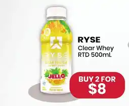 Healthy Planet RYSE Clear Whey RTD offer
