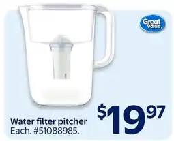 Walmart Water filter pitcher offer