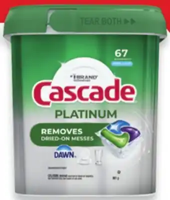 Walmart Cascade ActionPacs dishwasher detergent offer