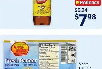 Walmart Verka paneer offer