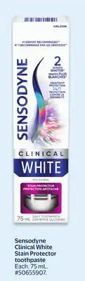 Walmart Sensodyne Clinical White Stain Protector toothpaste offer