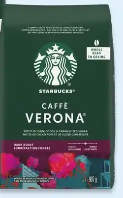 Walmart Starbucks Verona ground coffee offer