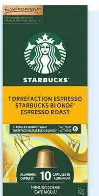 Walmart Starbucks by Nespresso Colombia 57 g ground coffee offer
