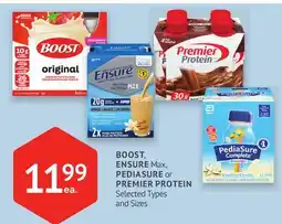 IDA Pharmacy BOOST, ENSURE Max, PEDIASURE or PREMIER PROTEIN offer