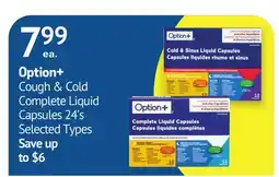 IDA Pharmacy Option+ Cough & Cold Complete Liquid Capsules 24's offer