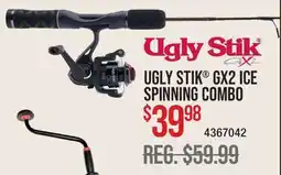Cabela's UGLY STIK GX2 ICE SPINNING COMBO offer