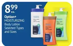 IDA Pharmacy Option+ MOISTURIZING Body Lotion offer