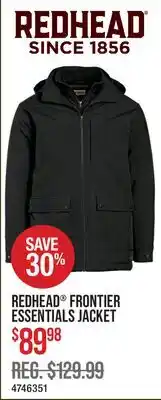 Cabela's REDHEAD FRONTIER ESSENTIALS JACKET offer