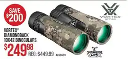 Cabela's VORTEX DIAMONDBACK 10X42 BINOCULARS offer