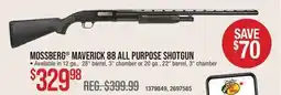 Cabela's MOSSBERG MAVERICK 88 ALL PURPOSE SHOTGUN offer