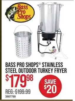 Cabela's BASS PRO SHOPS STAINLESS STEEL OUTDOOR TURKEY FRYER offer