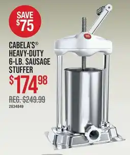 Cabela's CABELA'S HEAVY-DUTY 6-LB. SAUSAGE STUFFER offer