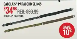 Cabela's CABELA'S PARACORD SLINGS offer