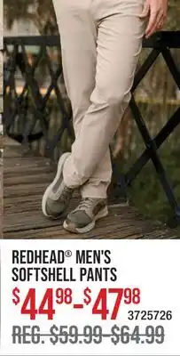 Cabela's REDHEAD MEN'S SOFTSHELL PANTS offer