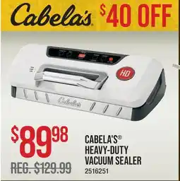 Cabela's CABELA'S HEAVY-DUTY VACUUM SEALER offer