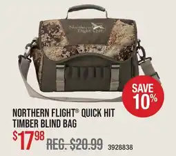 Cabela's NORTHERN FLIGHT QUICK HIT TIMBER BLIND BAG offer