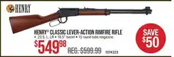 Cabela's HENRY CLASSIC LEVER-ACTION RIMFIRE RIFLE offer