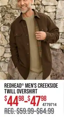 Cabela's REDHEAD MEN'S CREEKSIDE TWILL OVERSHIRT offer